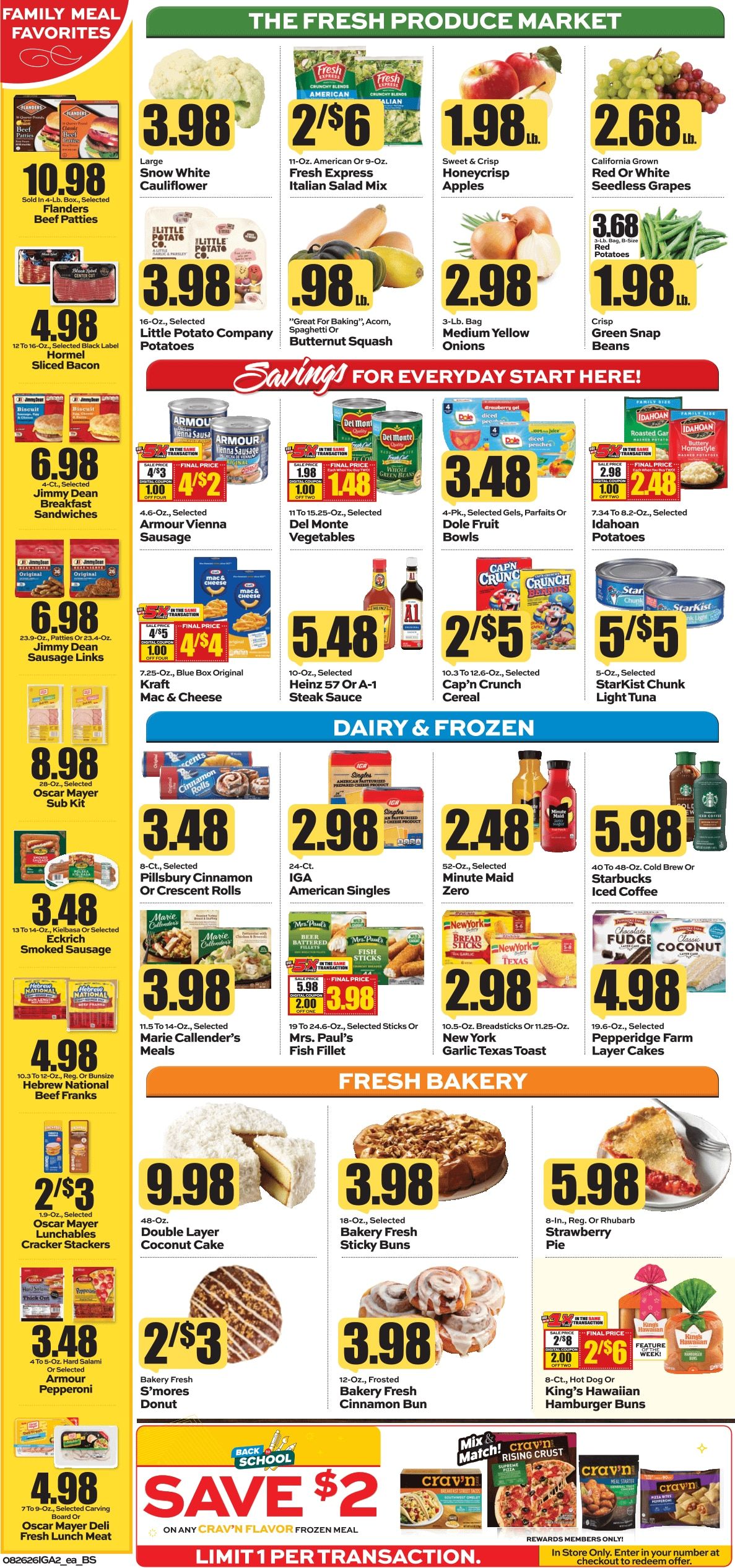 G&R IGA (109 Baker St, Webster Springs, WV) Weekly Ad August 26 - September 1, 2026