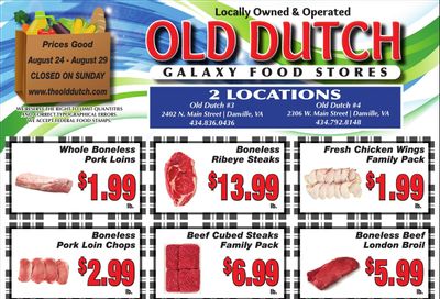 Old Dutch Supermarket Weekly Ad August 24 - 29, 2026
