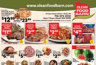 Olean Food Barn Weekly Ad August 23 - 29, 2026