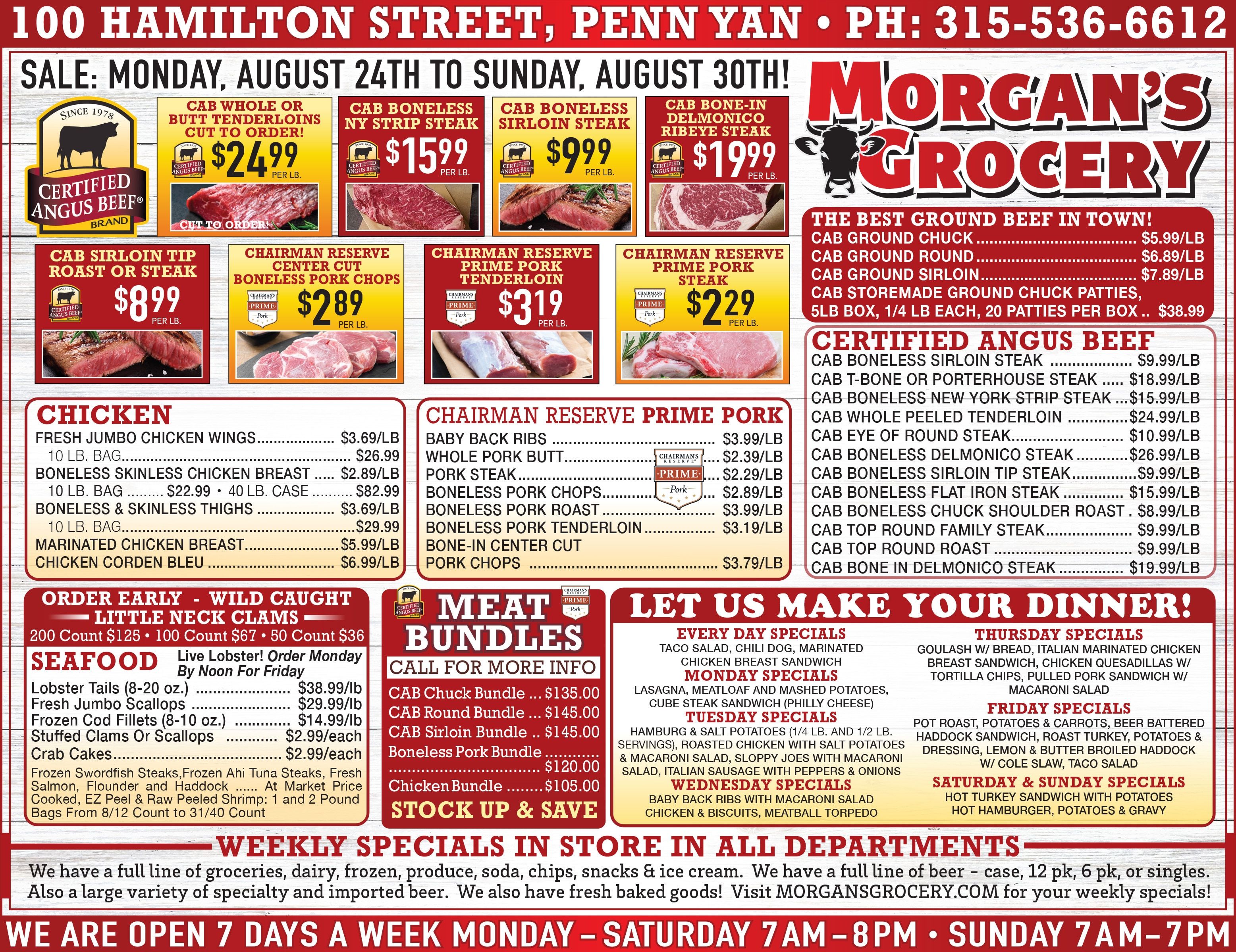 Morgan's Grocery Weekly Ad August 24 - 30, 2026