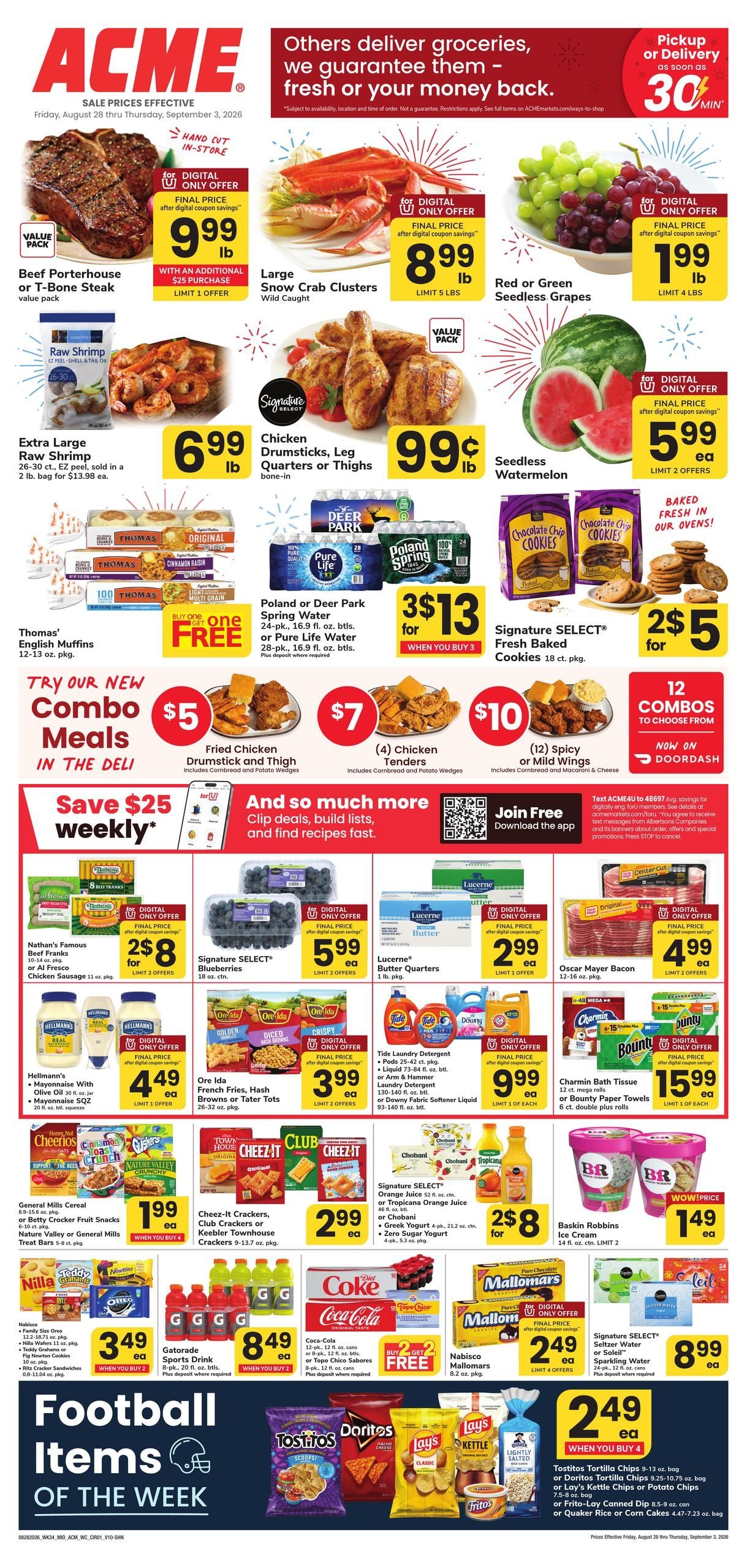 Acme Markets (Toms River Area, NJ) Weekly Ad August 28 - September 3, 2026