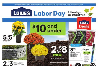Lowe's Weekly Ad August 27 - September 9, 2026