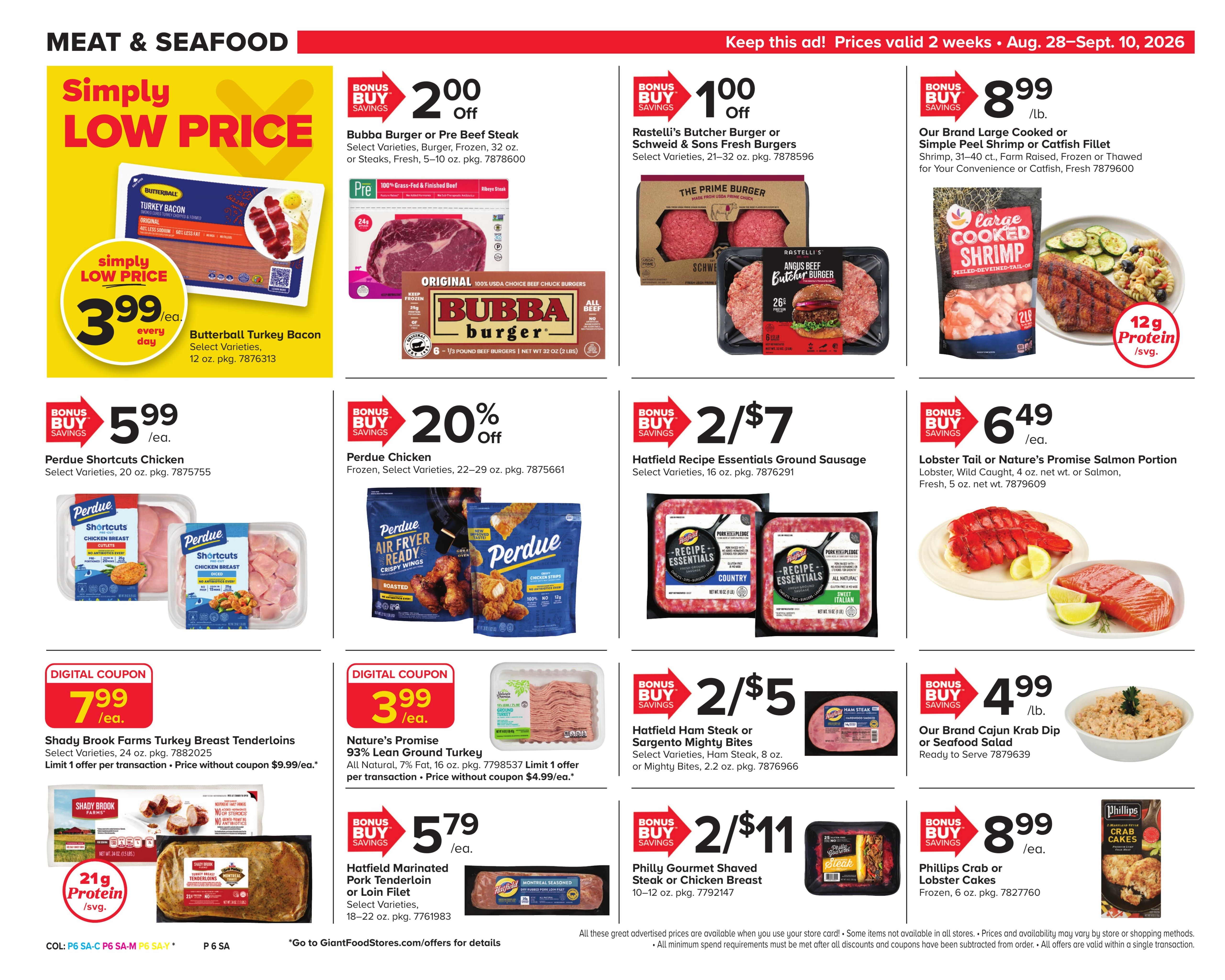 Giant Food Stores (Hawley-Hunlock Creek Area, PA) Weekly Ad August 28 - September 10, 2026