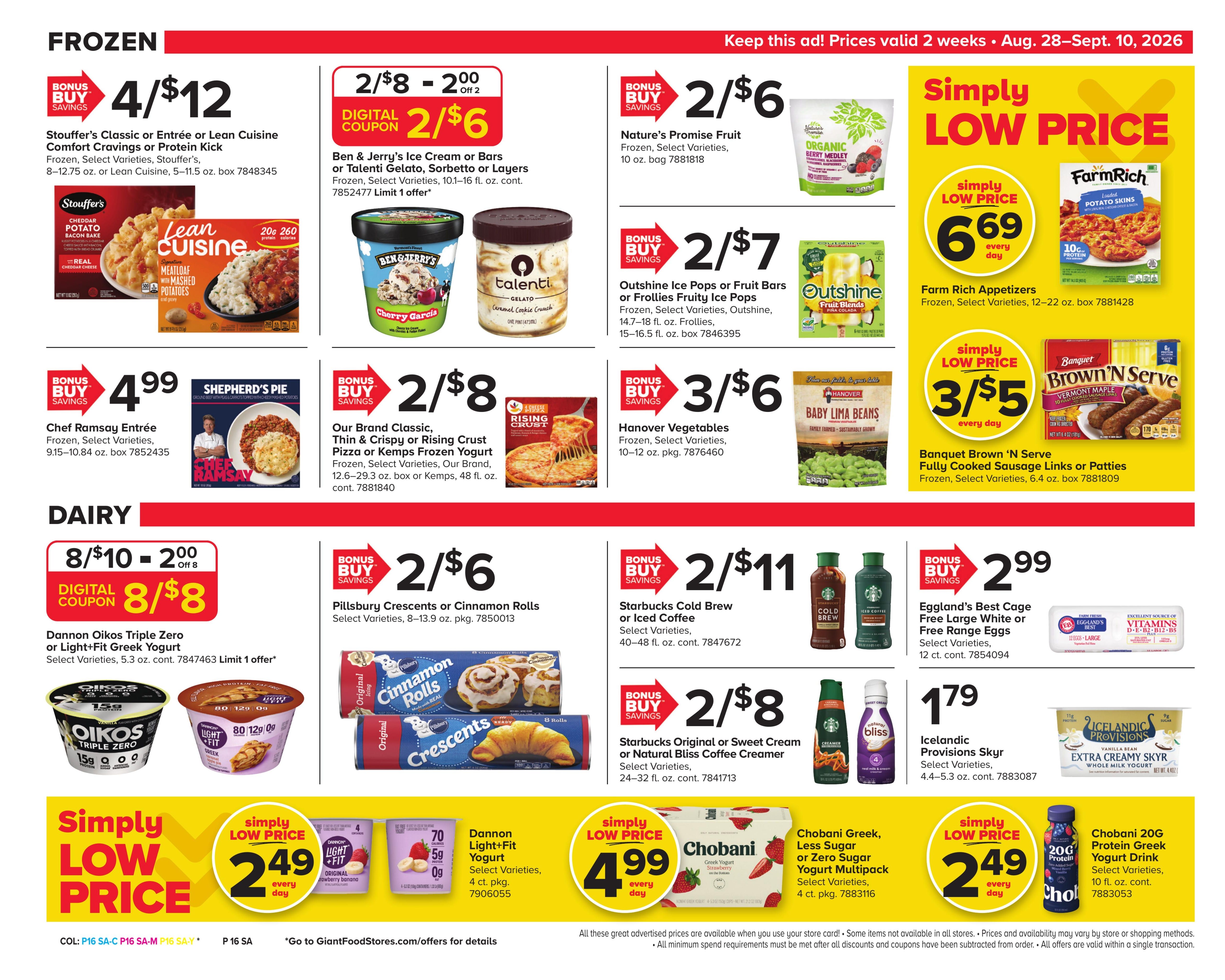 Giant Food Stores (Hawley-Hunlock Creek Area, PA) Weekly Ad August 28 - September 10, 2026