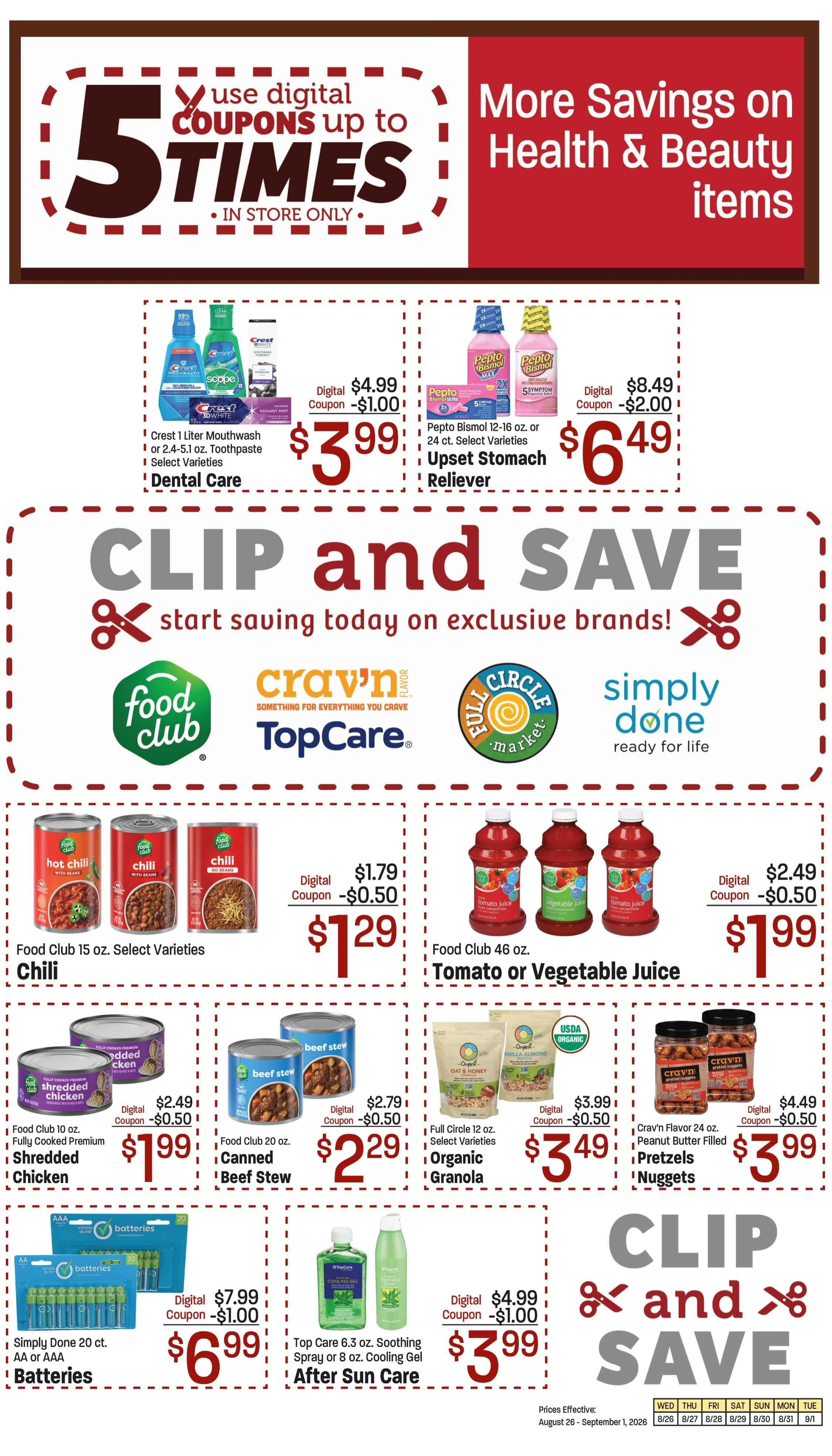 468 Market (130 1st St N, Cascade, MT) Weekly Ad August 26 - September 1, 2026