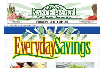 Clayton Ranch Market Weekly Ad August 26 - September 1, 2026
