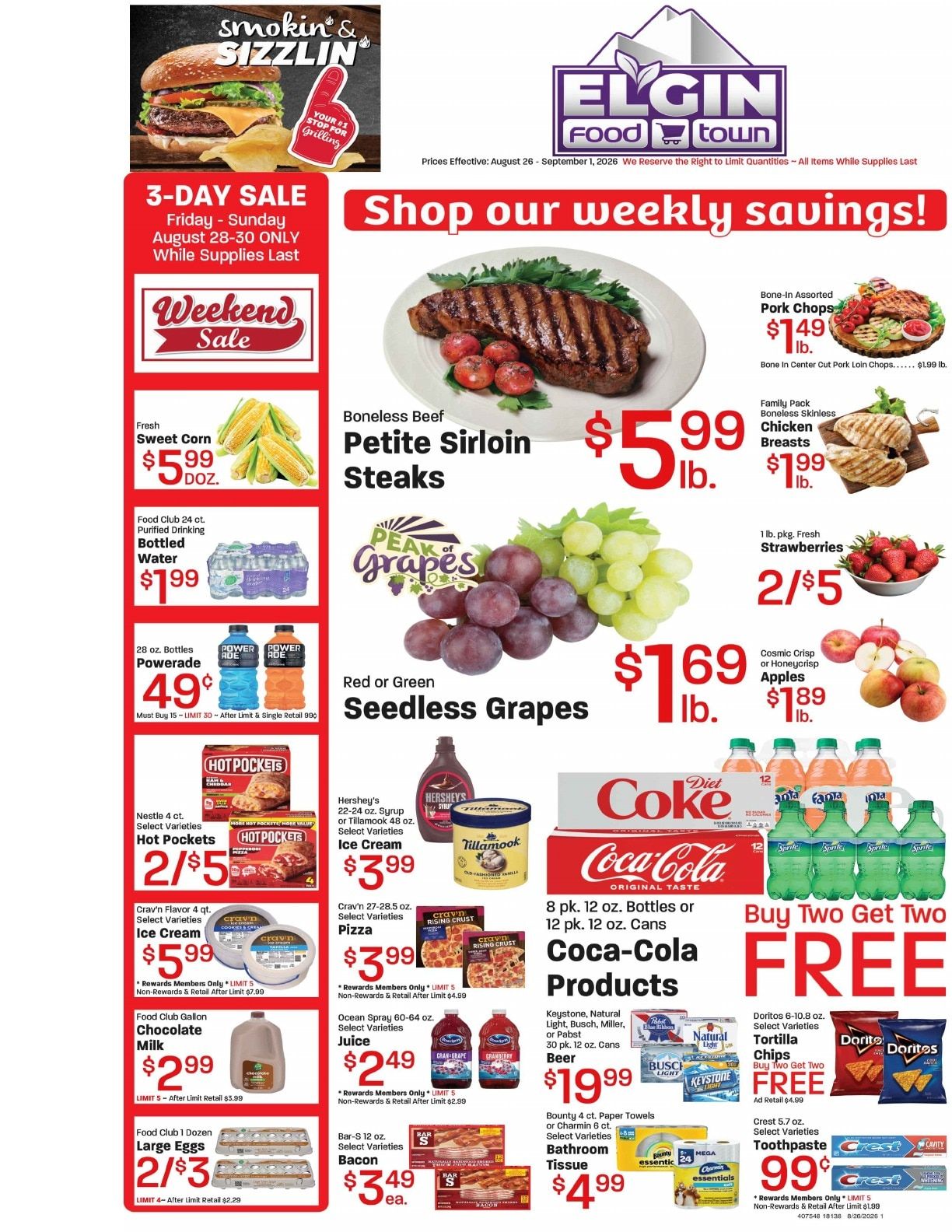 Elgin Foodtown Weekly Ad August 26 - September 1, 2026