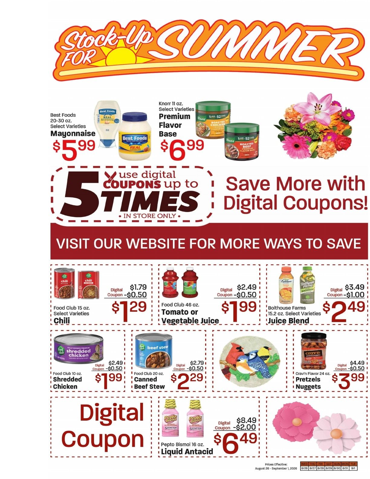 Elgin Foodtown Weekly Ad August 26 - September 1, 2026