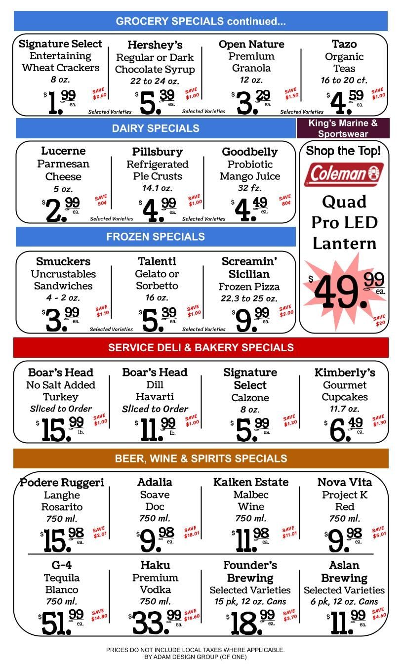 Kings Market Friday Harbor Weekly Ad August 26 - September 1, 2026