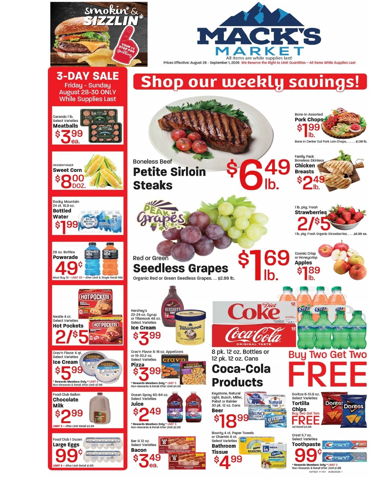 Mack's Market Weekly Ad August 26 - September 1, 2026
