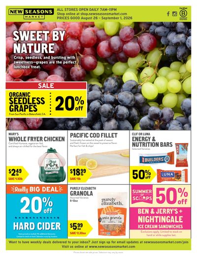 New Seasons Market Weekly Ad August 26 - September 1, 2026