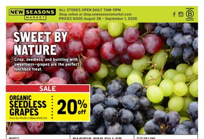 New Seasons Market Weekly Ad August 26 - September 1, 2026