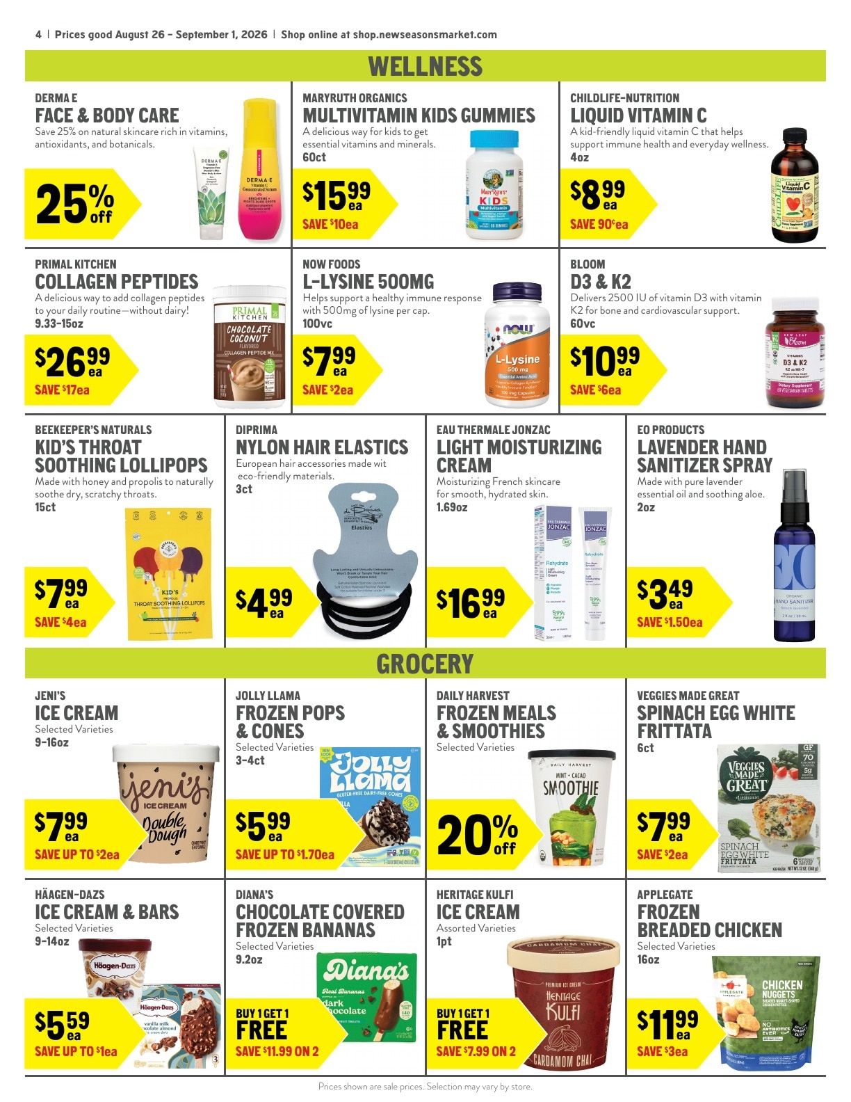 New Seasons Market Weekly Ad August 26 - September 1, 2026