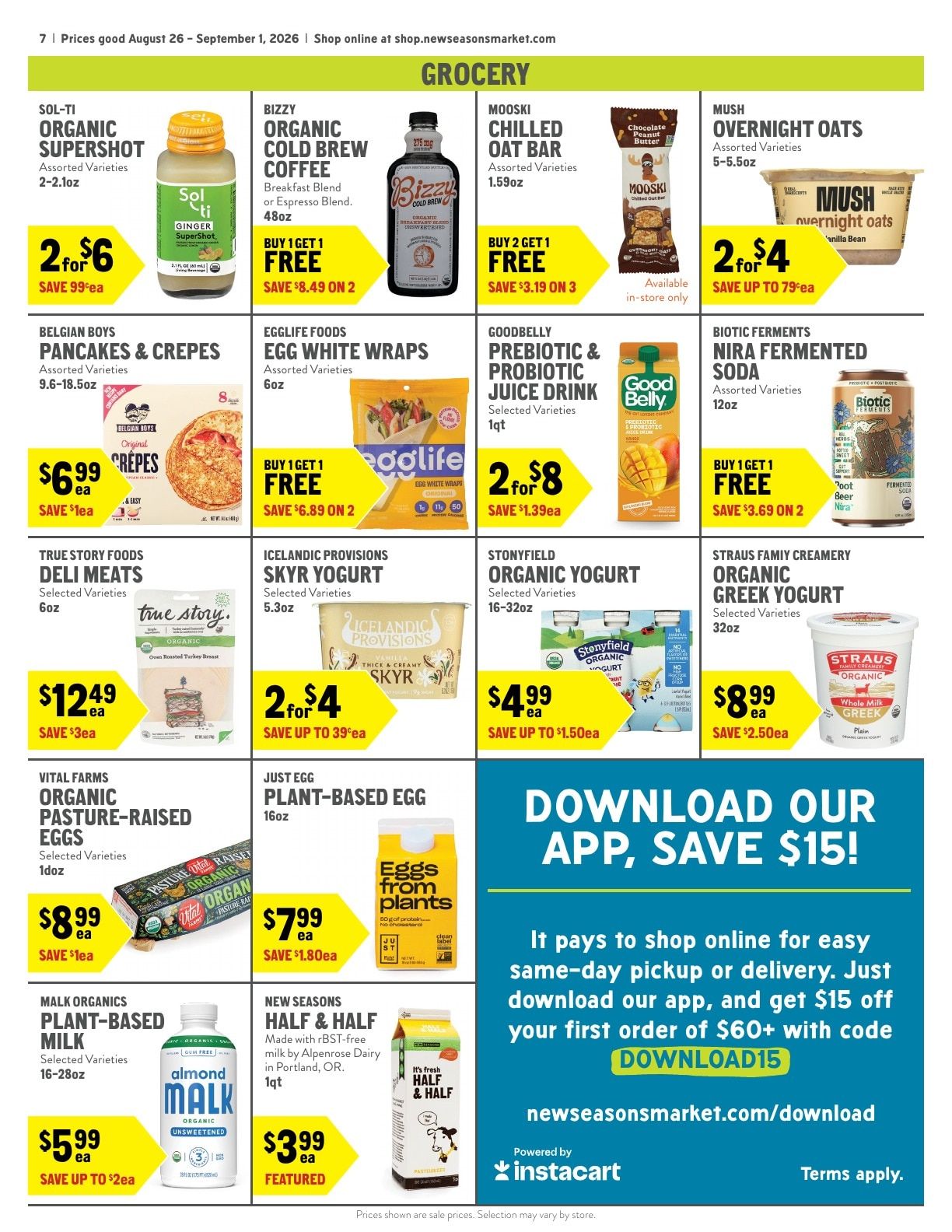 New Seasons Market Weekly Ad August 26 - September 1, 2026