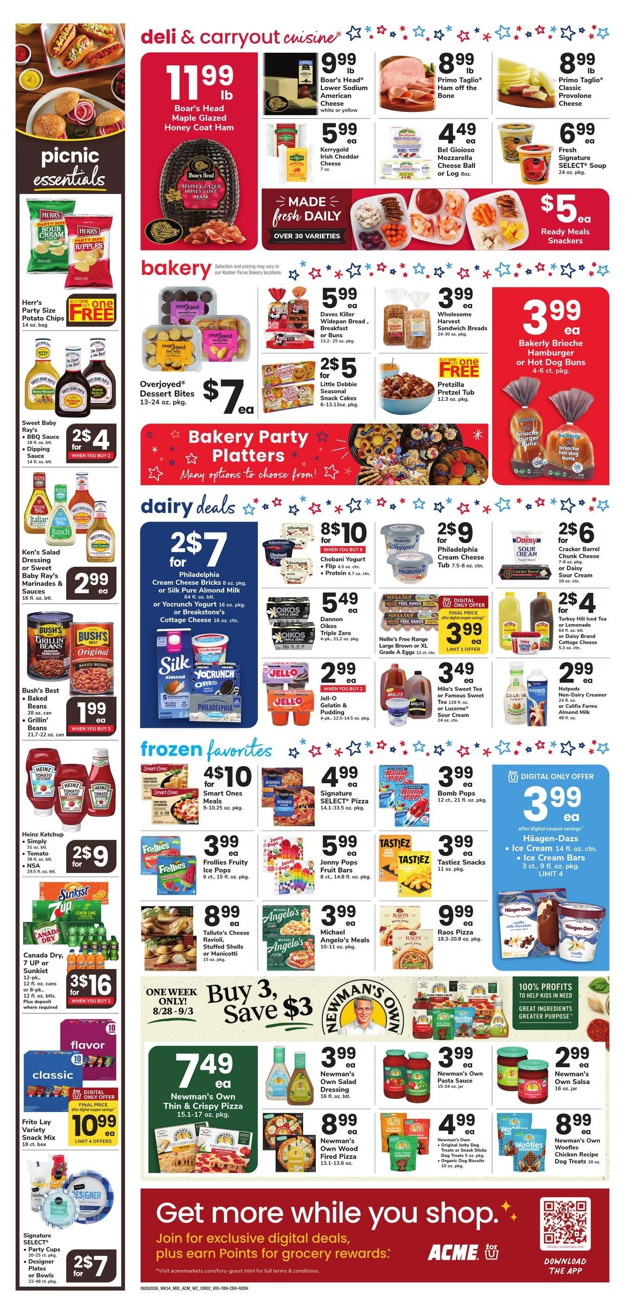 Acme Markets Weekly Ad August 28 - September 3, 2026