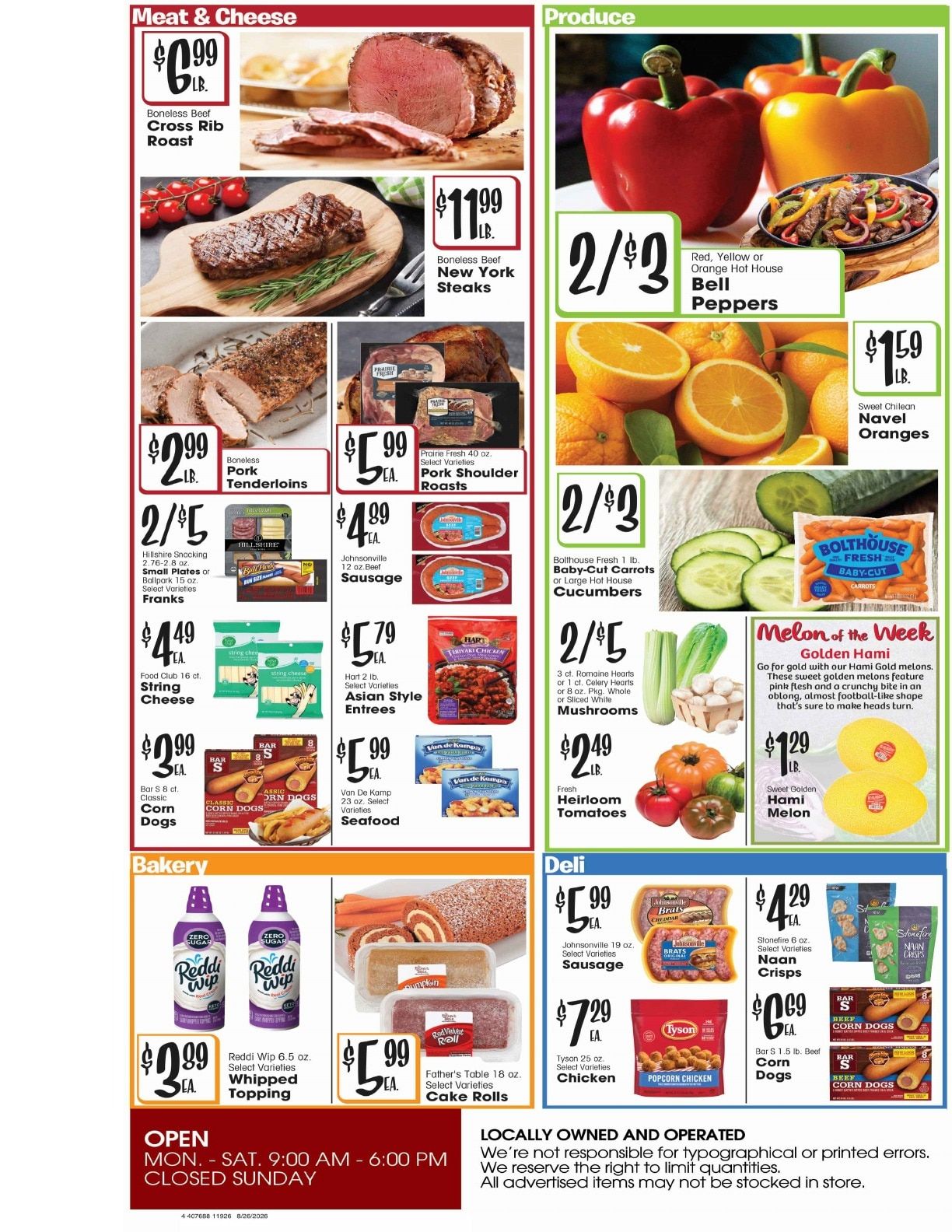 Burney's Weekly Ad August 26 - September 1, 2026