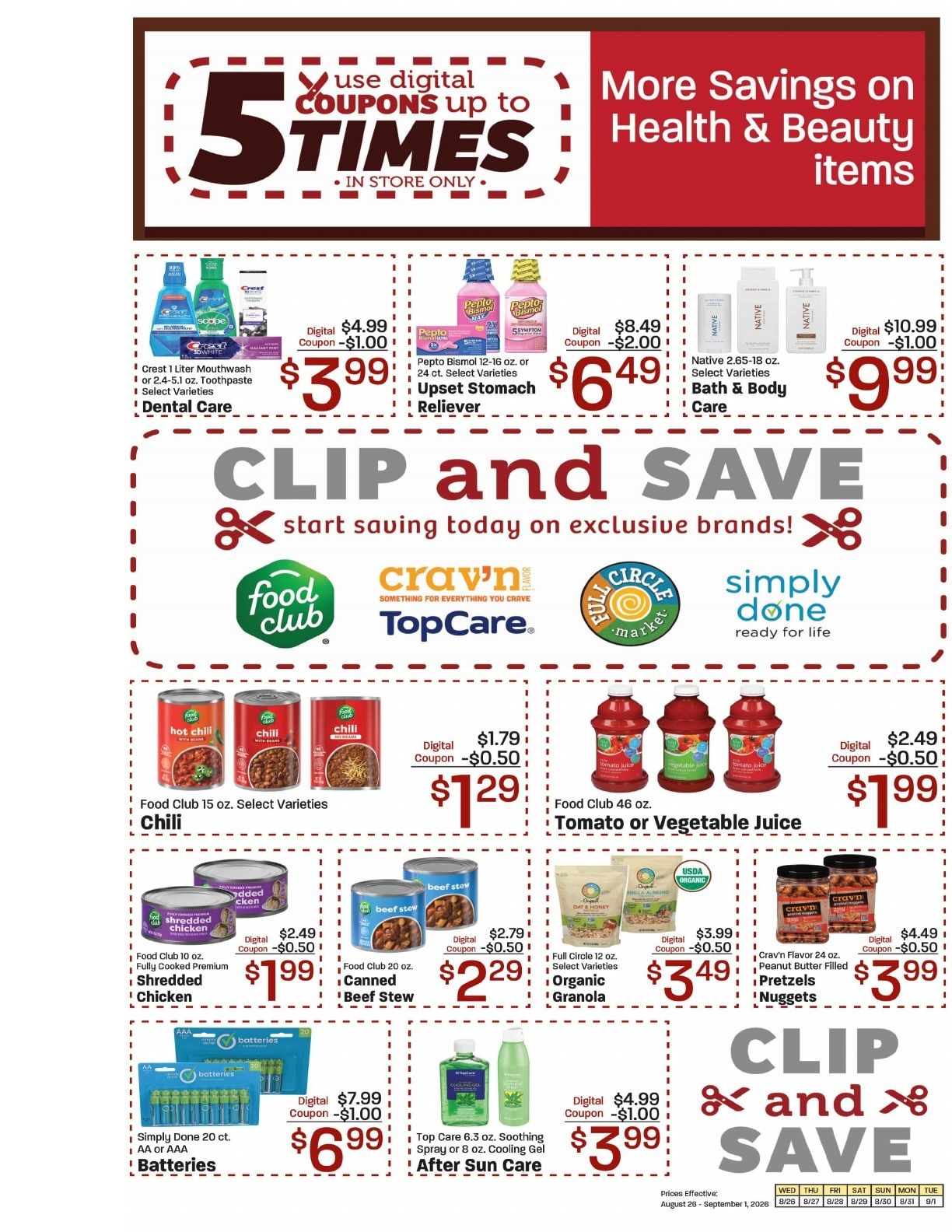 Burney's Weekly Ad August 26 - September 1, 2026