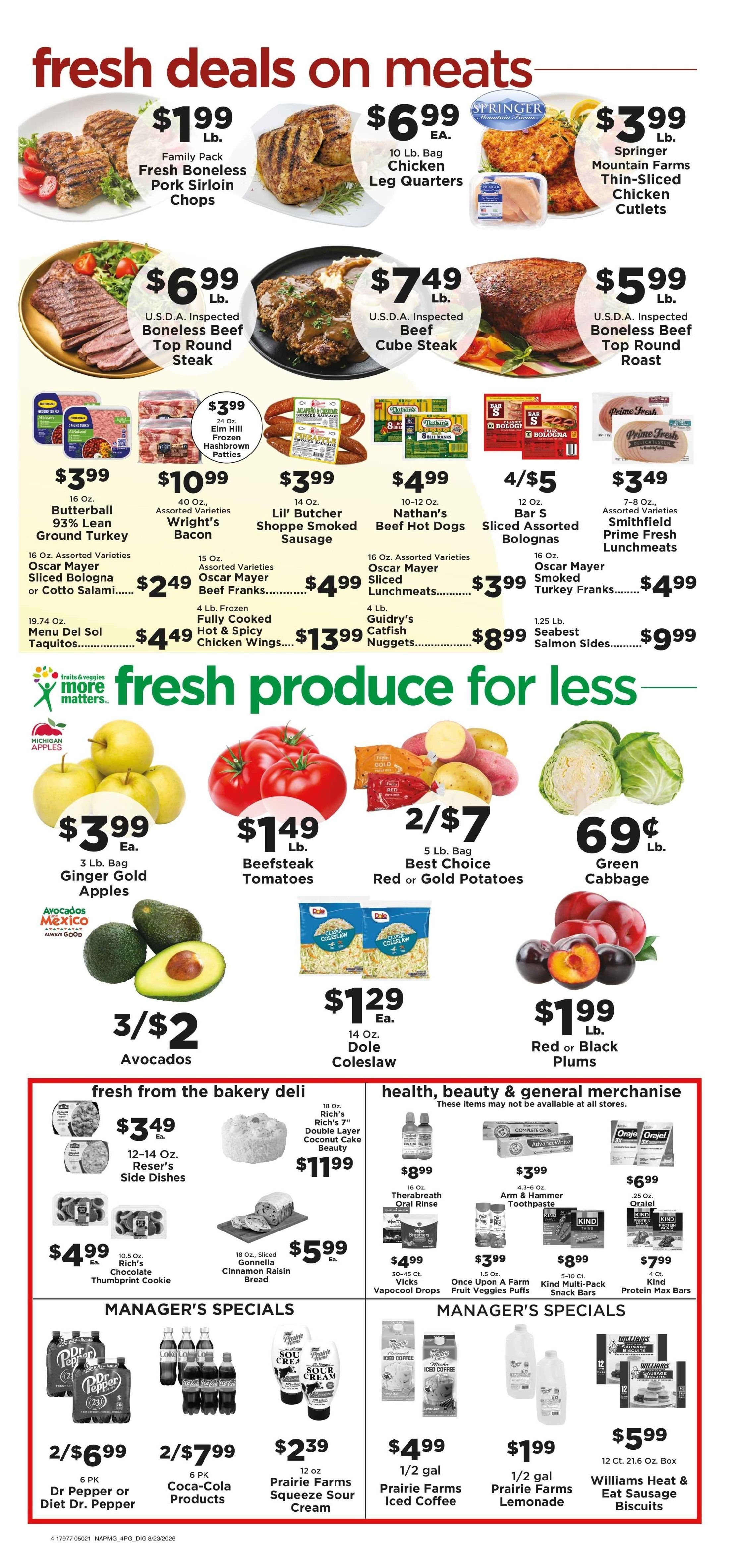 Chappell's Hometown Foods Weekly Ad August 24 - 30, 2026