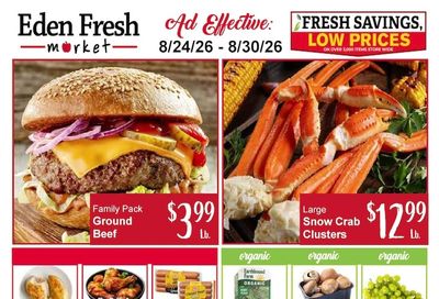 Eden Fresh Market Weekly Ad August 24 - 30, 2026