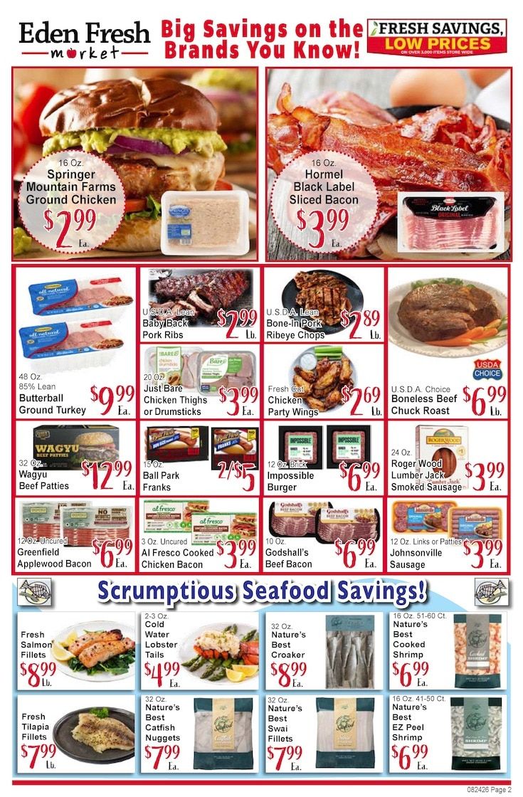Eden Fresh Market Weekly Ad August 24 - 30, 2026