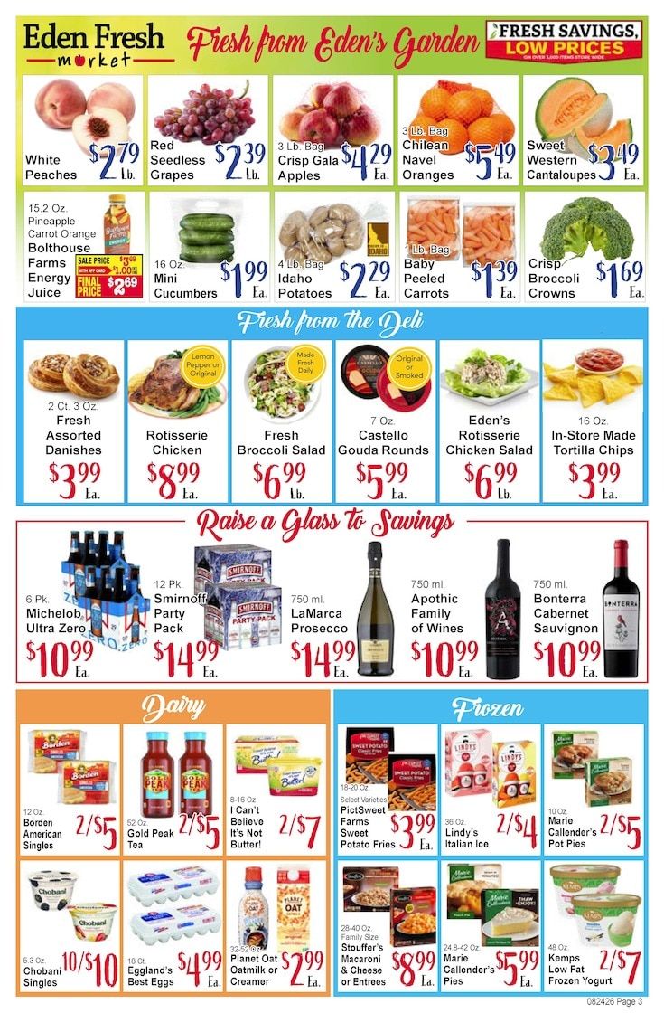 Eden Fresh Market Weekly Ad August 24 - 30, 2026