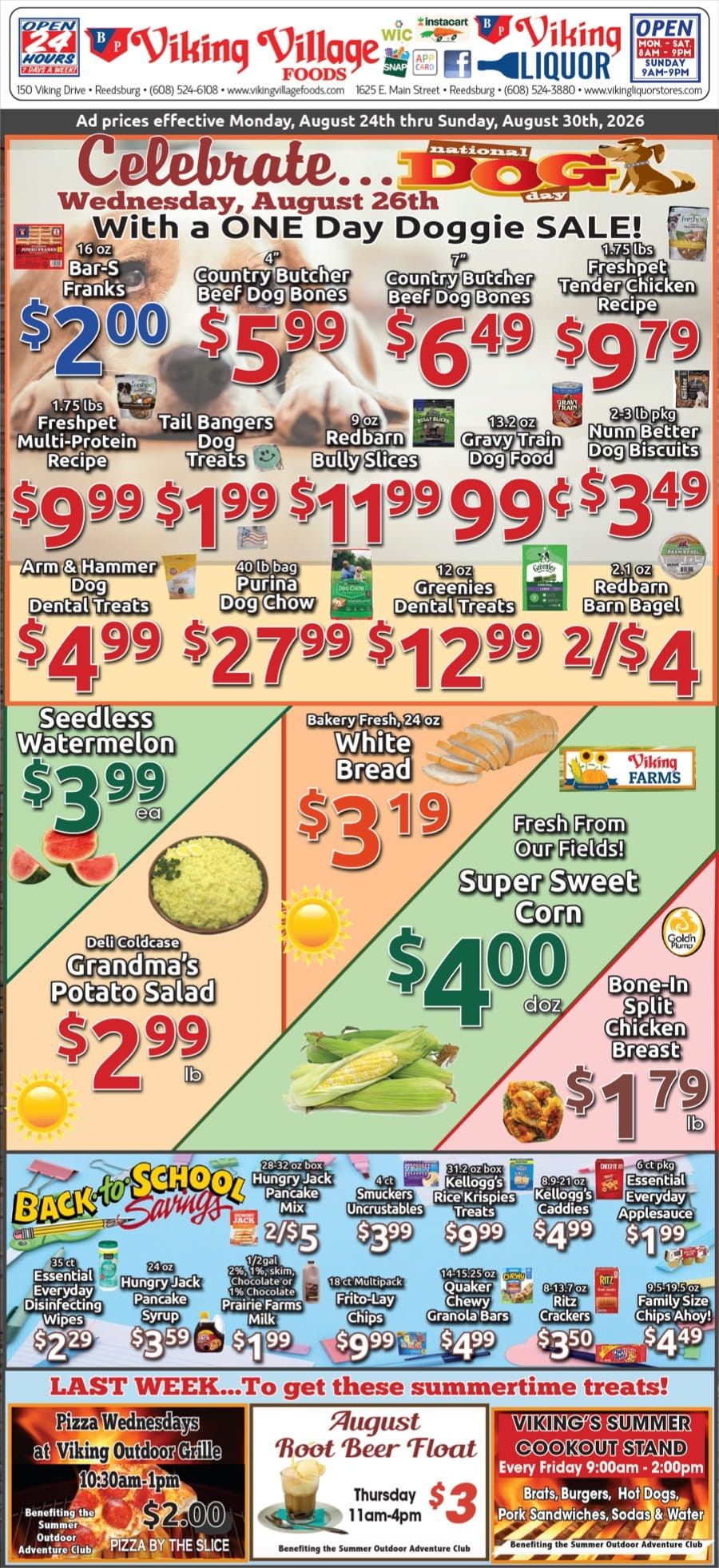 Viking Village Foods Weekly Ad August 24 - 30, 2026