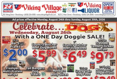 Viking Village Foods Weekly Ad August 24 - 30, 2026