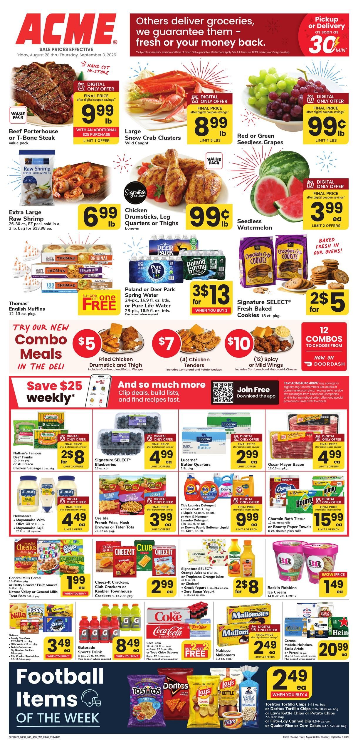 Acme Markets (Bangall Area, NY) Weekly Ad August 28 - September 3, 2026