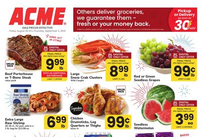 Acme Markets (Bangall Area, NY) Weekly Ad August 28 - September 3, 2026