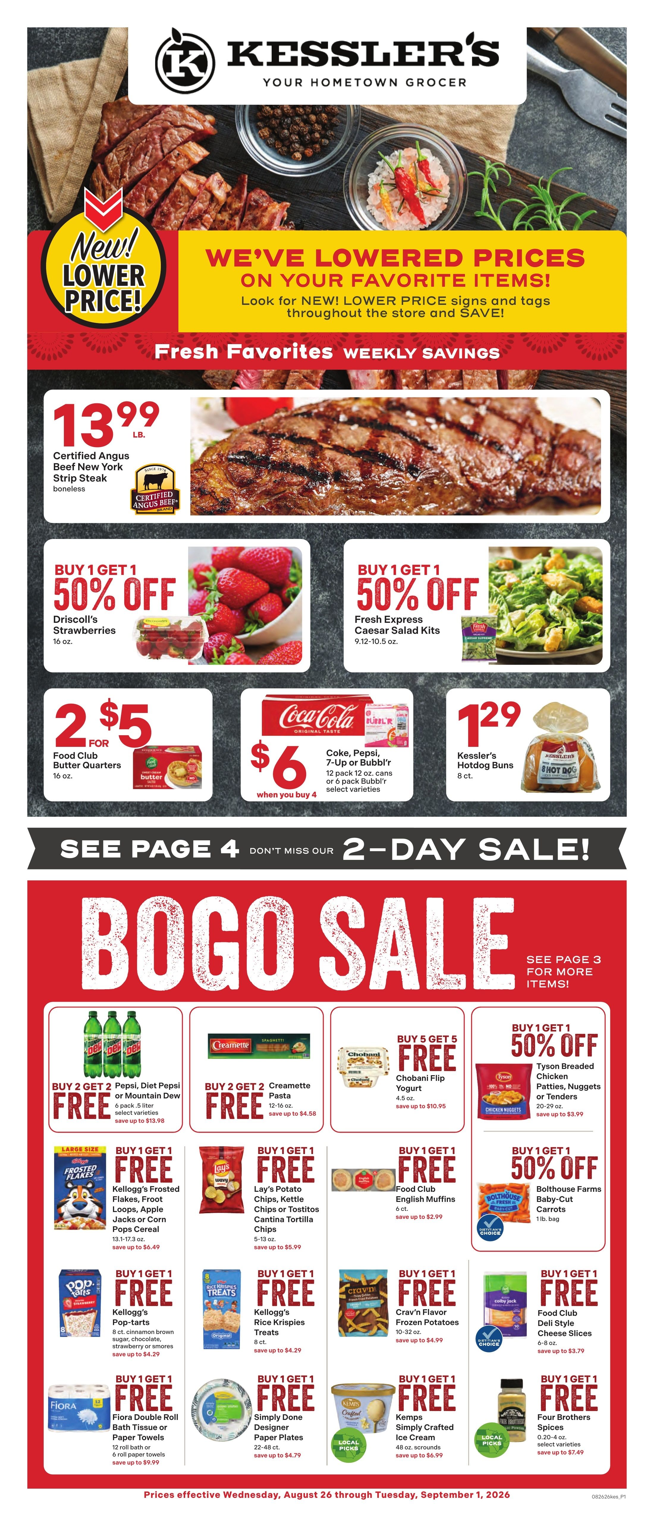 Kessler's Grocery Weekly Ad August 26 - September 1, 2026