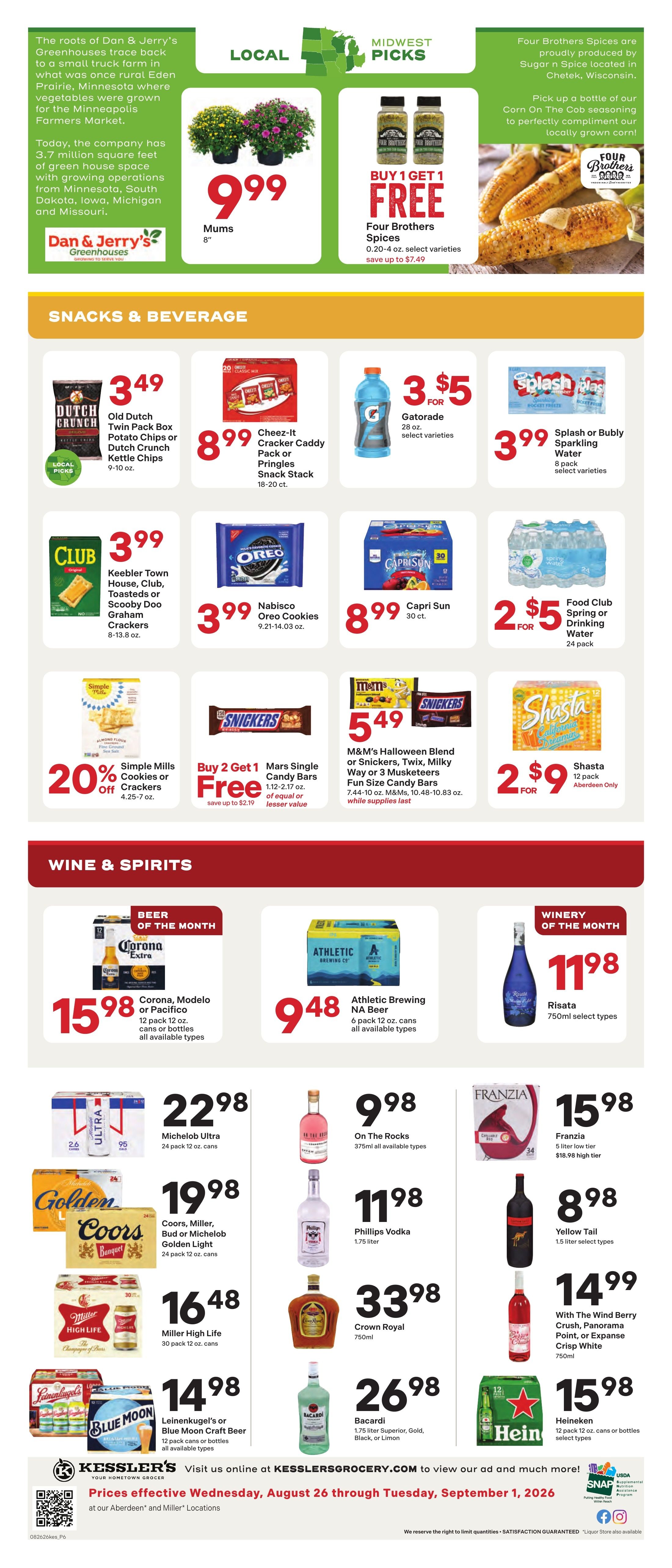 Kessler's Grocery Weekly Ad August 26 - September 1, 2026