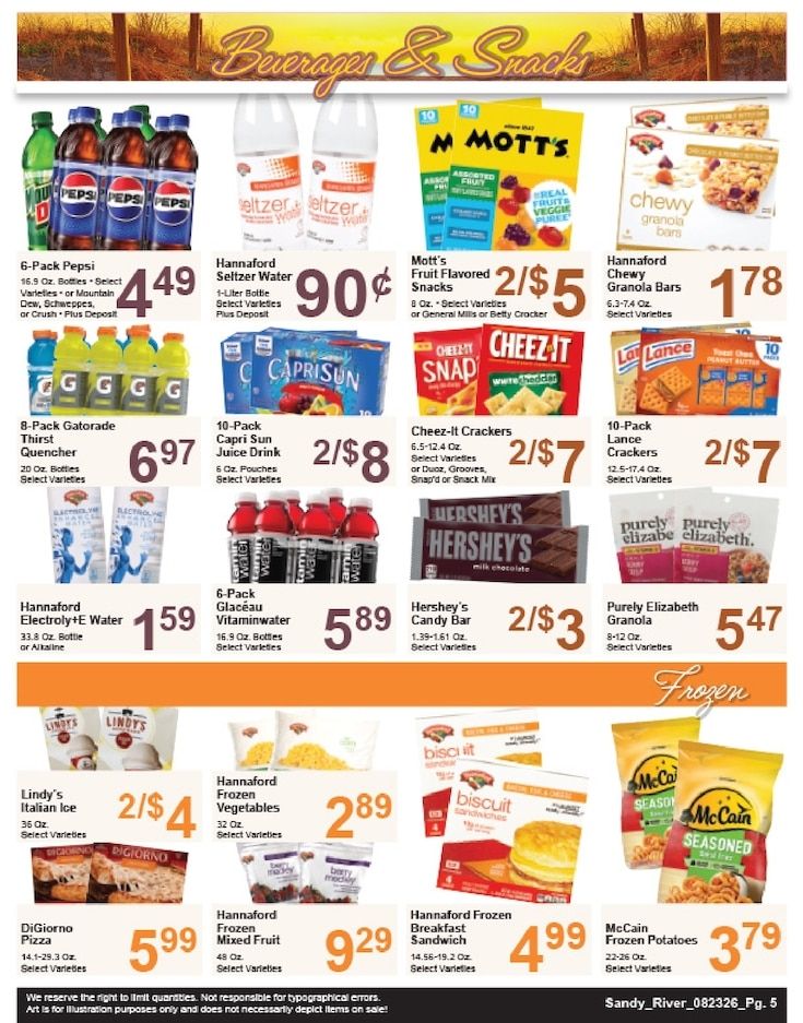Sandy River Shop 'n Save Weekly Ad August 23 - 29, 2026