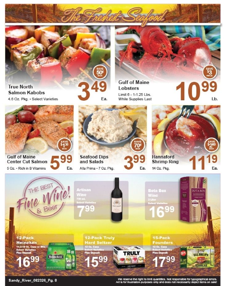 Sandy River Shop 'n Save Weekly Ad August 23 - 29, 2026