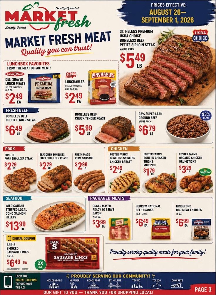 Concrete Market Fresh Weekly Ad August 26 - September 1, 2026