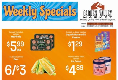 Garden Valley Market Weekly Ad August 26 - September 1, 2026