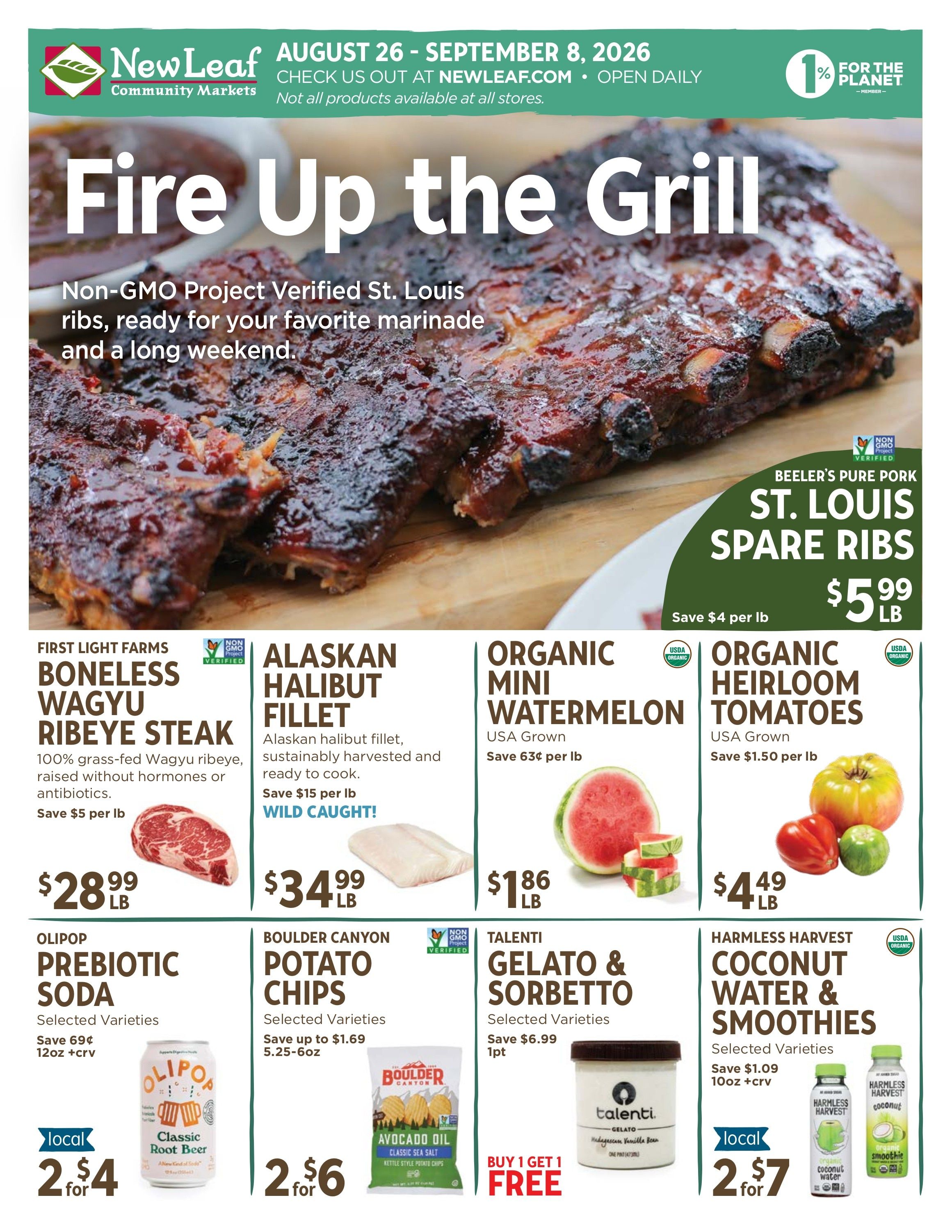 New Leaf Community Markets Weekly Ad September 2 - 8, 2026