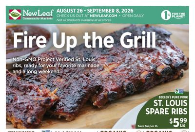 New Leaf Community Markets Weekly Ad September 2 - 8, 2026