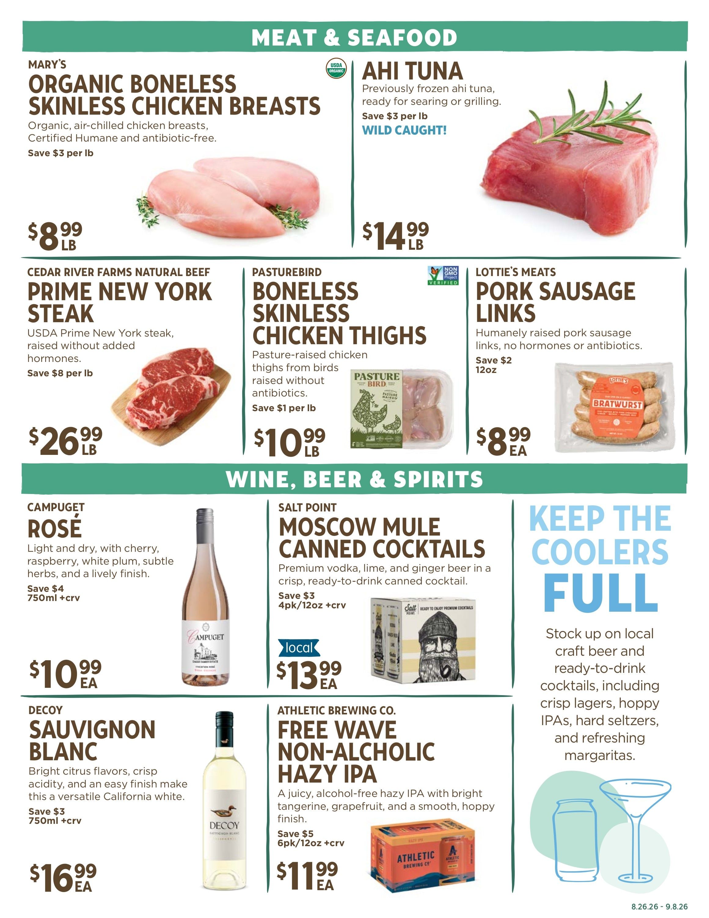 New Leaf Community Markets Weekly Ad September 2 - 8, 2026