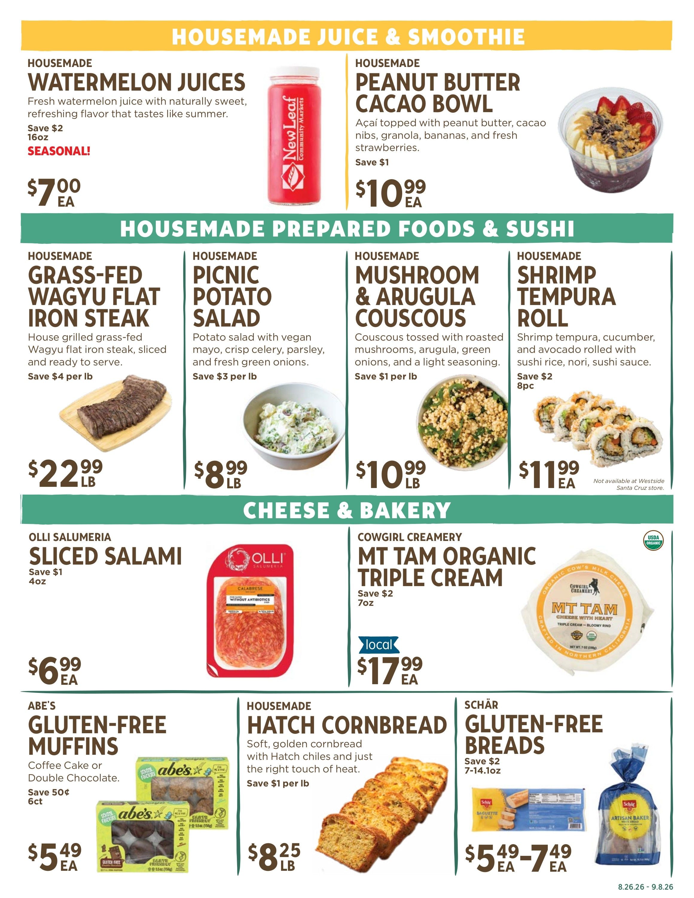 New Leaf Community Markets Weekly Ad September 2 - 8, 2026
