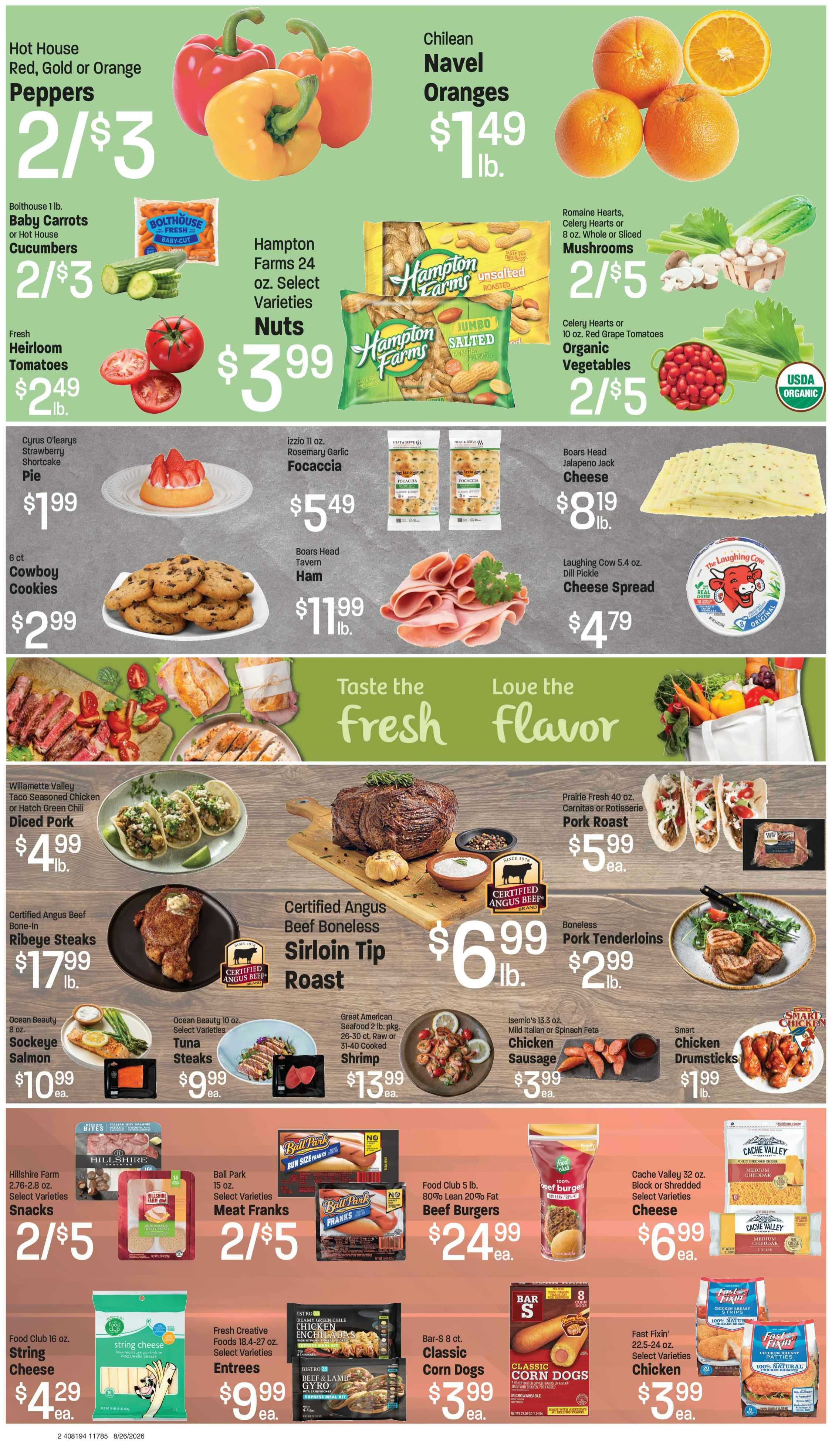 Eden Valley Market (2555 Wolf Creek Dr., Eden, UT) Weekly Ad August 24 - 30, 2026