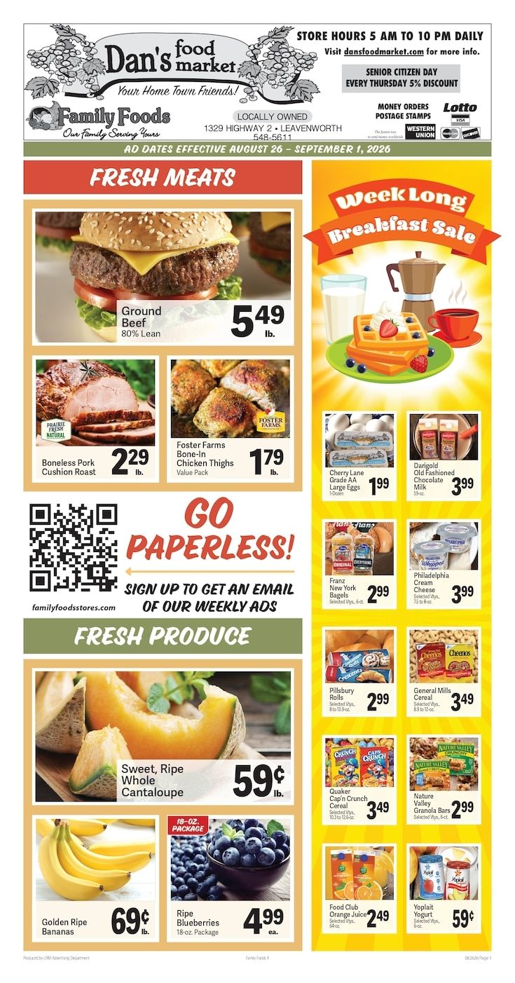 Dan's Food Market Weekly Ad August 26 - September 1, 2026