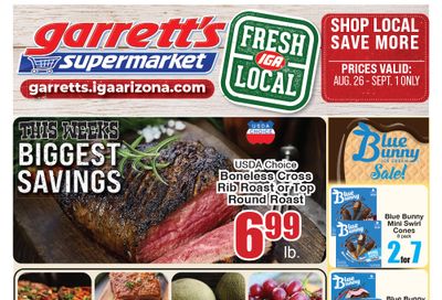 Garrett's IGA Weekly Ad August 26 - September 1, 2026