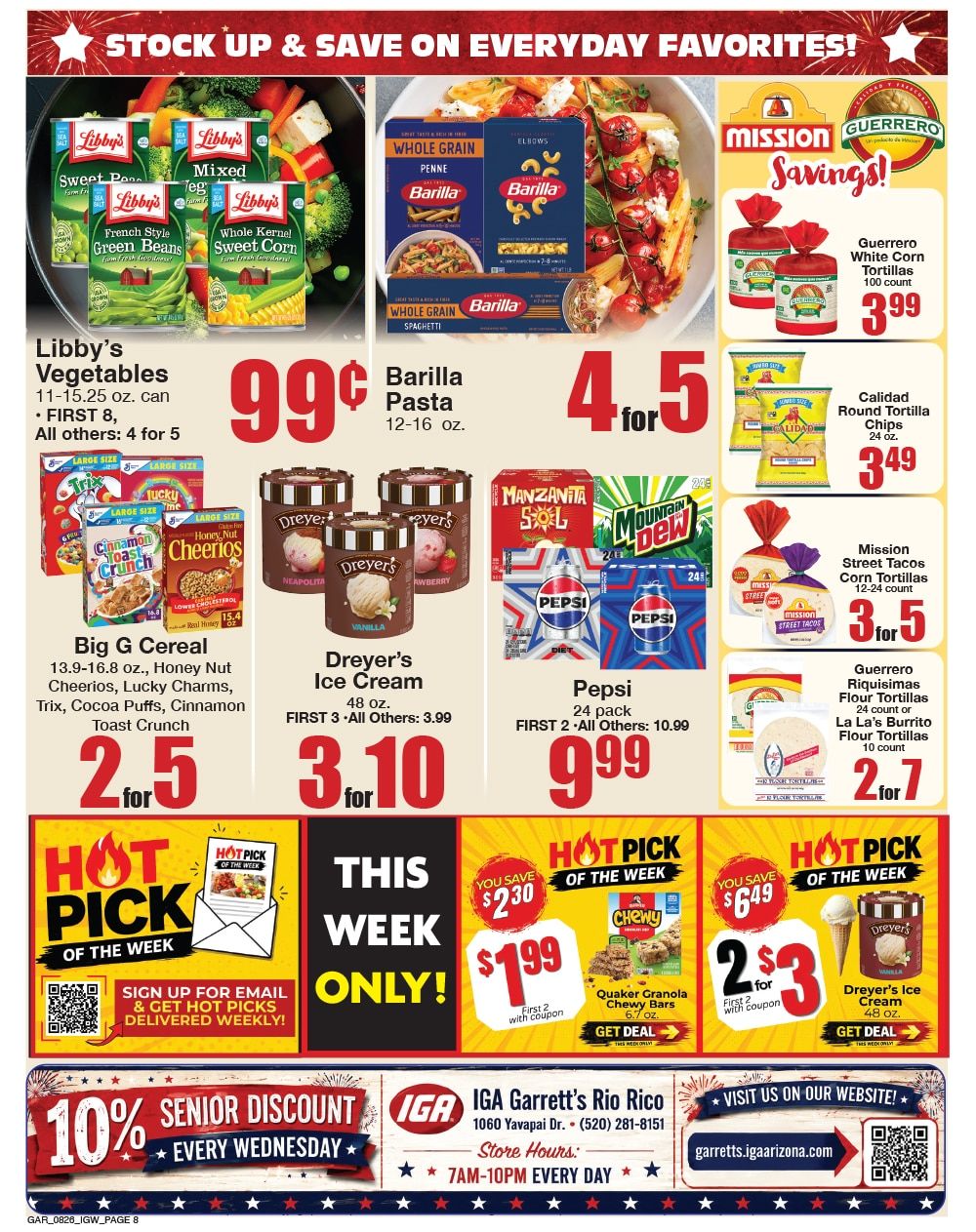 Garrett's IGA Weekly Ad August 26 - September 1, 2026