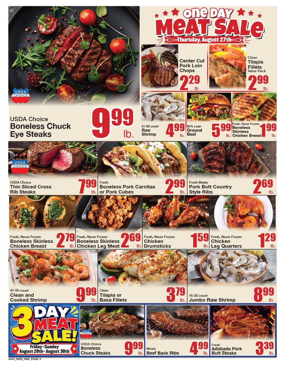 Garrett's IGA Weekly Ad August 26 - September 1, 2026