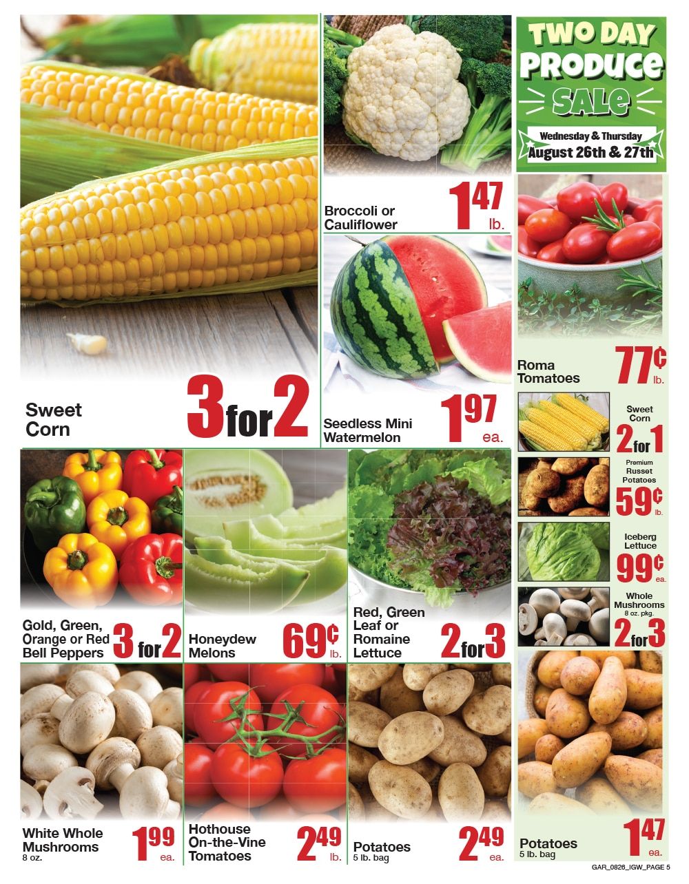 Garrett's IGA Weekly Ad August 26 - September 1, 2026