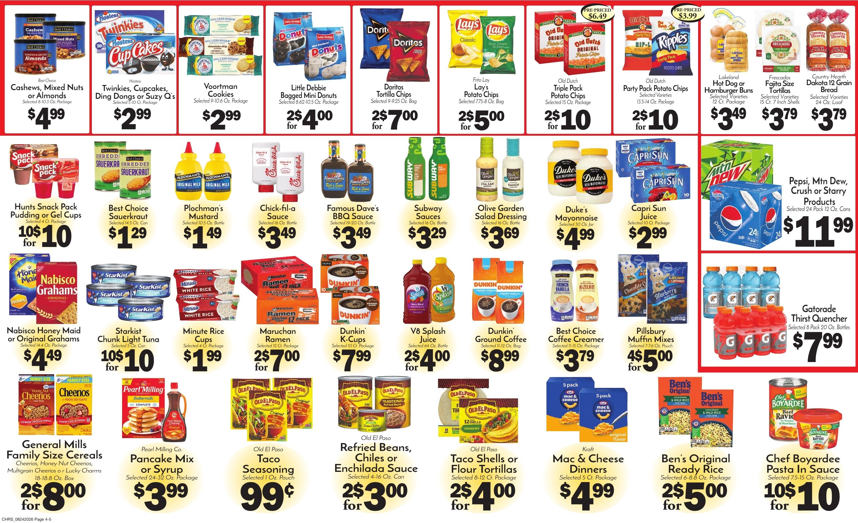 Chris' Food Center Weekly Ad August 24 - 30, 2026