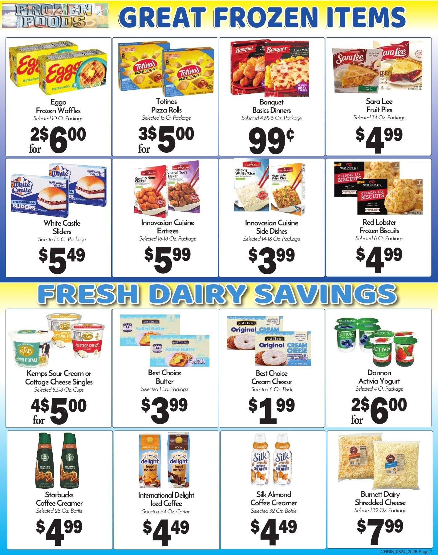 Chris' Food Center Weekly Ad August 24 - 30, 2026