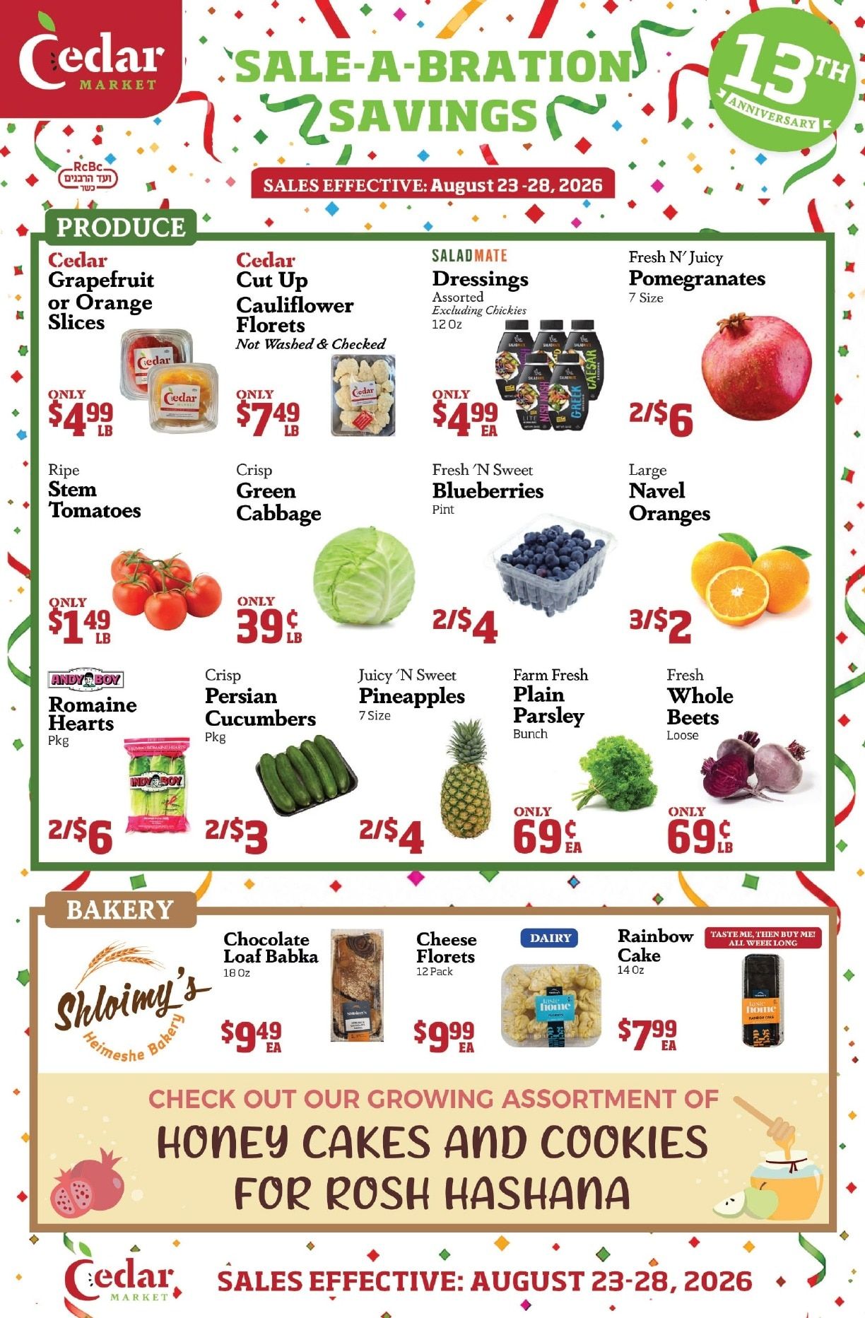 Cedar Market Weekly Ad August 23 - 28, 2026