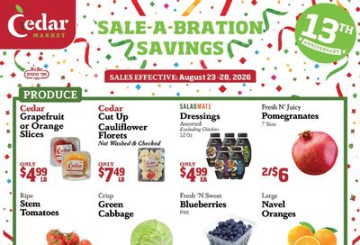 Cedar Market Weekly Ad August 23 - 28, 2026