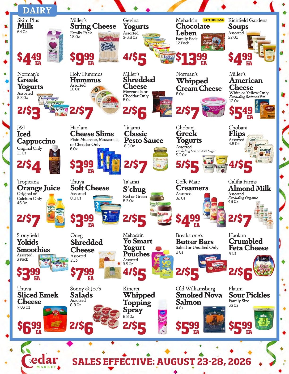 Cedar Market Weekly Ad August 23 - 28, 2026